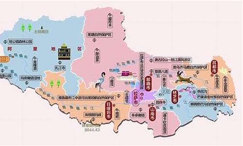 西藏旅游景点地图_西藏旅游景点地图分布
